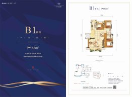 金辉新城半岛云著3室2厅1厨2卫建面113.00㎡