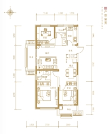 东盟国际生态城3室2厅1厨2卫建面122.00㎡