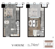 宝汇城潮寓、宝汇城V-HOUS74平挑空LOFT户型