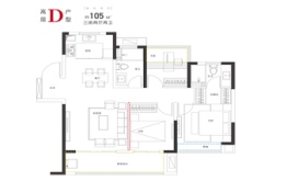 空港当代阅ΜΟΜΛ3室2厅1厨2卫建面105.00㎡