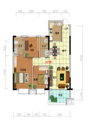 兰溪中心3室2厅1厨2卫建面112.72㎡