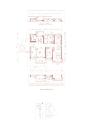 招商臻园5室2厅1厨2卫建面143.00㎡