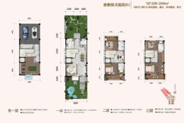 大理纳思·海岸春天4室2厅1厨4卫建面236.00㎡