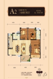 攀商·九号公馆3室2厅1厨1卫建面114.70㎡