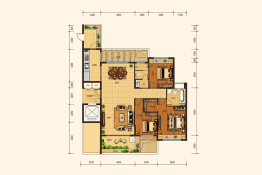 长弘·御府3室2厅1厨2卫建面158.48㎡