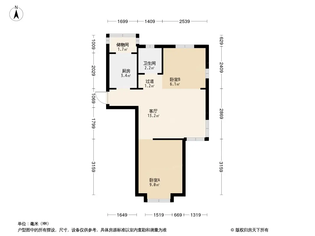 通用富馨佳苑户型-烟台房天下