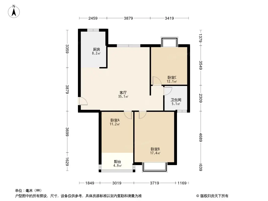 安德利迎海花园户型图