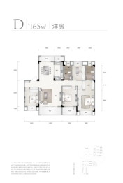 华侨城·天鹅堡4室2厅1厨2卫建面165.00㎡