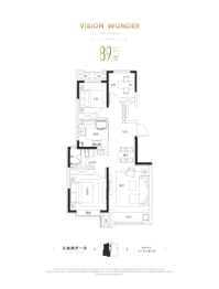 阳光城未来悦3室2厅1厨1卫建面89.00㎡