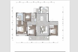 中海观园4室2厅1厨2卫建面160.00㎡