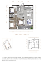 万科公园传奇3室2厅1厨2卫建面132.00㎡