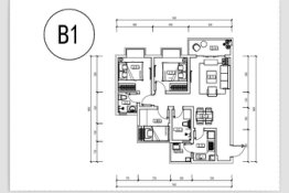 吾家花苑3室2厅1厨2卫建面95.24㎡