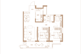 长兴秀江南·水岸名苑3室2厅1厨1卫建面97.00㎡