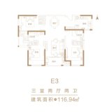 建业贰号城邦E3户型