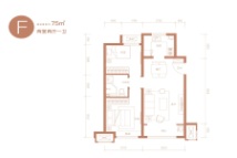 泽信公园御府标准层75㎡户型