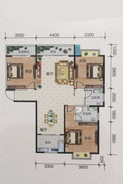 江东明珠3室2厅1厨2卫建面137.00㎡