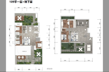 汇置·山湖109平一层户型