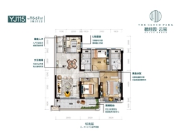 麻城碧桂园云玺3室2厅1厨1卫建面115.67㎡