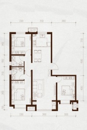 金域缇香二期3室2厅1厨2卫建面123.00㎡