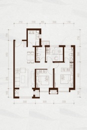 金域缇香二期3室2厅1厨2卫建面110.00㎡