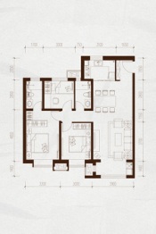 金域缇香二期3室2厅1厨2卫建面126.00㎡