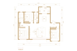 保利公园壹号3室2厅1厨2卫建面160.00㎡