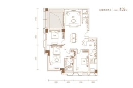 北大资源阅城3室2厅1厨2卫建面159.00㎡