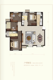 宜禾溪岸4室2厅1厨2卫建面140.00㎡