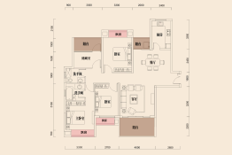 常盛文博苑3室2厅1厨2卫建面135.94㎡