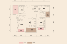 常盛文博苑3室2厅1厨2卫建面116.68㎡