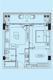 皇冠温泉海岸建面53.00㎡