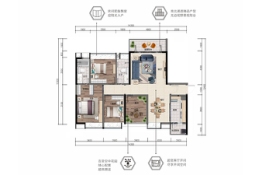 翔龙天地4室2厅1厨2卫建面139.00㎡