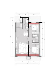 中铁逸境2室2厅1厨1卫建面89.00㎡