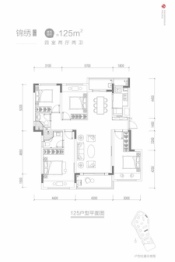 梵锦108·新北108(跃层小户)4室2厅1厨2卫建面125.00㎡