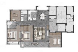 绿城·凤鸣云庐4室2厅1厨2卫建面143.00㎡