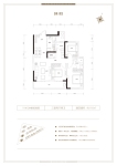 二期建面约116平米户型