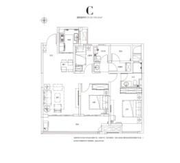 保利·天汇4室2厅1厨2卫建面124.52㎡