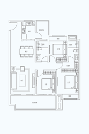 建业花园里3室2厅1厨2卫建面115.12㎡