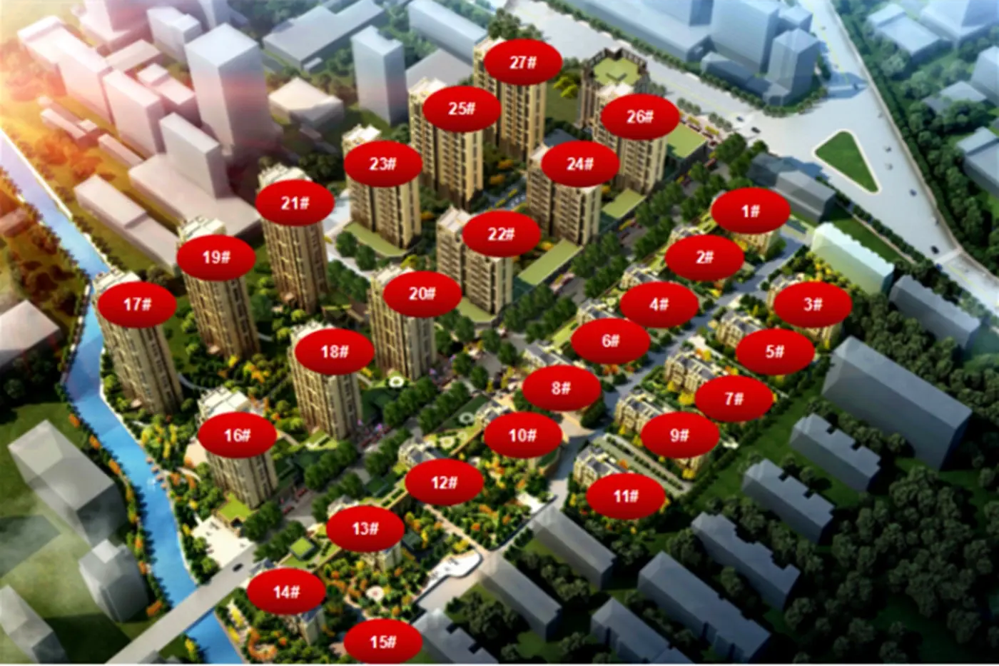 平邑中央华府整体规划效果图-临沂房天下