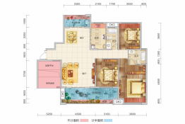 新时代广场4室2厅1厨2卫建面137.23㎡