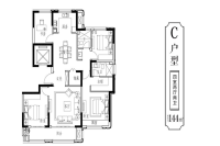 高层144户型