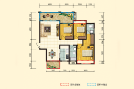 中城绿洲3室2厅1厨2卫建面128.96㎡