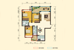 中城绿洲3室2厅1厨2卫建面119.85㎡