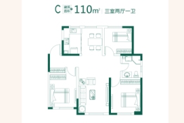 天下粮仓·璞樾里3室2厅1厨1卫建面110.00㎡