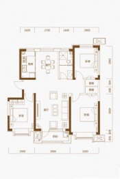 宝升昌·悦郡府3室2厅1厨1卫建面115.00㎡