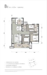 蔚蓝创新天地3室2厅1厨2卫建面115.00㎡