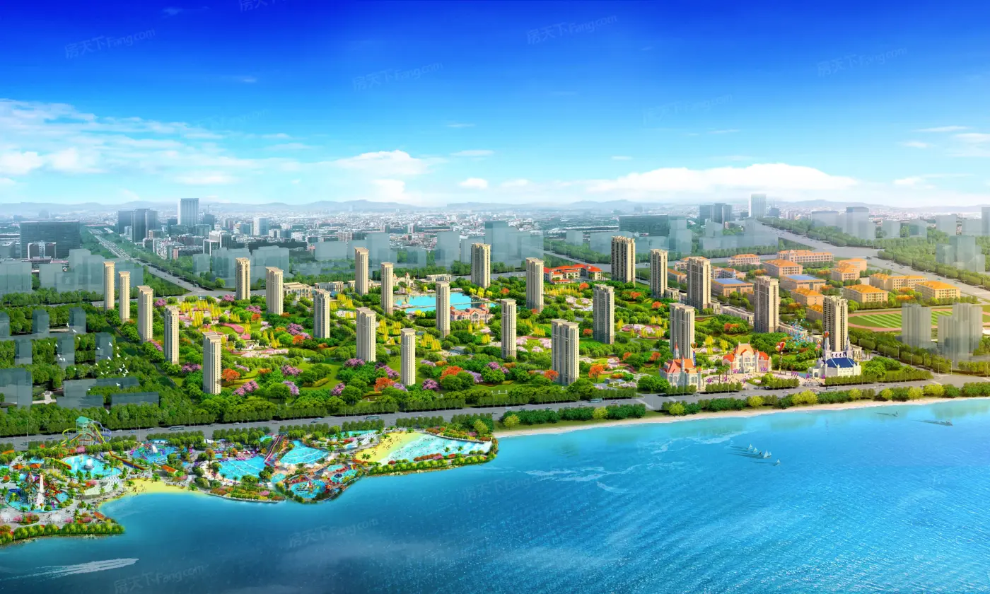 湘阴恒大御湖庄园鸟瞰图-长沙房天下