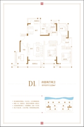 远洋中能荣府4室2厅1厨2卫建面129.00㎡