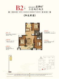 熙园3室2厅1厨2卫建面119.00㎡