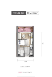 抚仙湖·龙湖星空小镇1室1厅1厨1卫建面38.00㎡